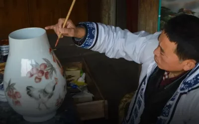 Le botteghe della porcellana di Jingdezhen