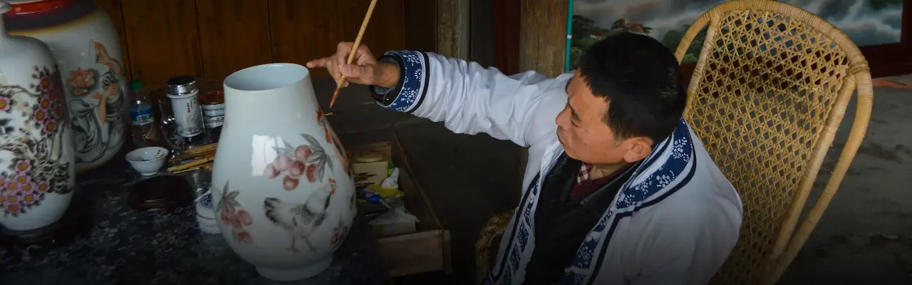 Le botteghe della porcellana di Jingdezhen
